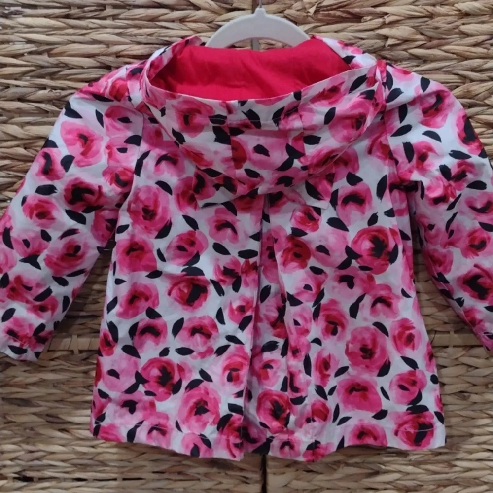 Kate Spade kids rain jacket with flowers size 3T - Picture 10 of 11